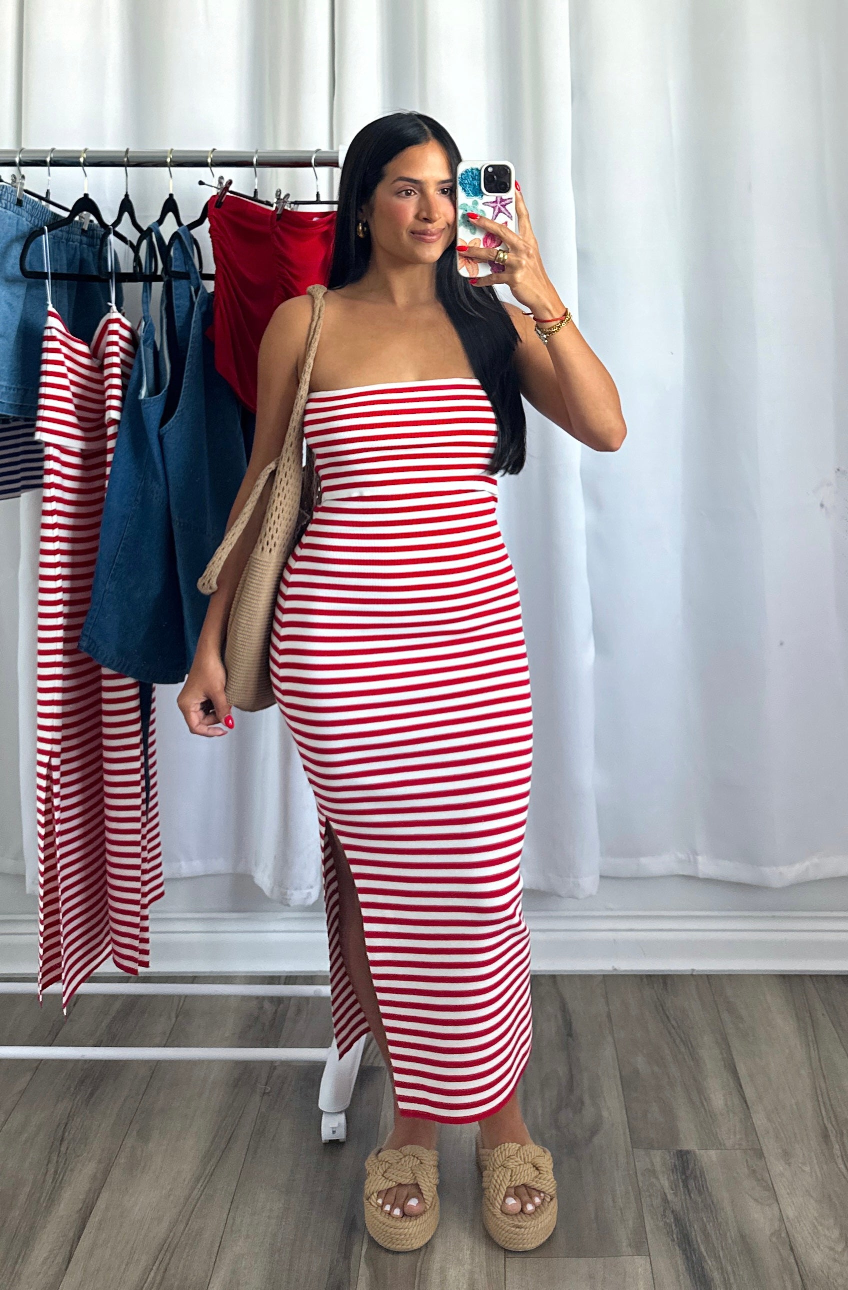 red stripe dress RED STRIPE DRESS – Delmar Boutique