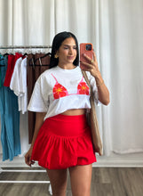 Load image into Gallery viewer, RED BUBBLE SKIRT
