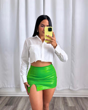 Load image into Gallery viewer, &quot;VIVIANA&quot; LEATHER SKIRT
