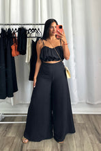 Load image into Gallery viewer, BLACK WIDE PANTS SET
