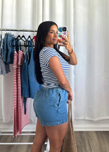 Load image into Gallery viewer, BLUE STRIPE TOP
