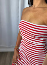 Load image into Gallery viewer, RED STRIPE DRESS
