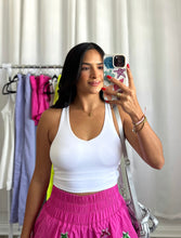 Load image into Gallery viewer, WHITE SPORT BRA
