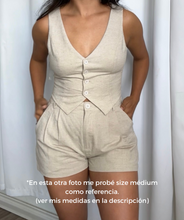 Load image into Gallery viewer, &quot;EVERYDAY&quot; LINEN VEST SET (*VER TODAS LAS FOTOS)
