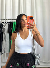 Load image into Gallery viewer, WHITE SPORT BRA
