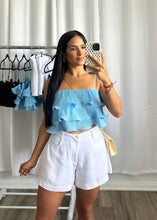 Load image into Gallery viewer, WHITE LINEN SHORT
