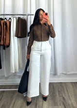 Load image into Gallery viewer, WHITE HIGH WAIST PANTS
