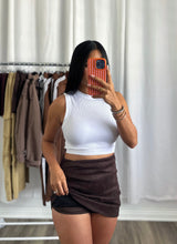Load image into Gallery viewer, BROWN SUEDE SKORT
