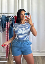 Load image into Gallery viewer, BLUE STRIPE TOP
