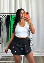 Load image into Gallery viewer, STAR BLACK SKORT
