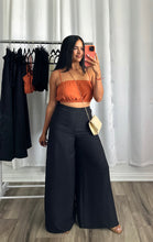 Load image into Gallery viewer, BLACK WIDE PANTS SET
