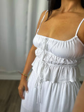 Load image into Gallery viewer, WHITE LINEN PANTS SET
