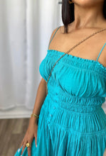 Load image into Gallery viewer, TURQUOISE LINEN DRESS
