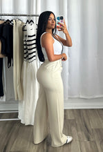 Load image into Gallery viewer, HIGH WAISTED BEIGE PANTS
