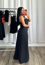 Load image into Gallery viewer, BLACK WIDE PANTS SET
