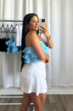 Load image into Gallery viewer, WHITE LINEN SHORT
