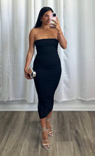 Load image into Gallery viewer, BLACK TUBE DRESS
