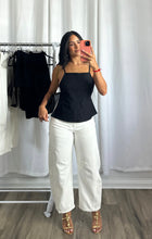 Load image into Gallery viewer, WHITE BARREL JEANS
