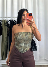 Load image into Gallery viewer, PRINTED CORSET TOP
