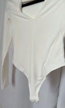 Load image into Gallery viewer, WHITE LONG SLEEVE BODYSUIT
