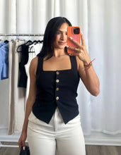 Load image into Gallery viewer, BLACK VEST TOP
