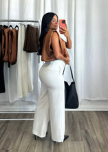 Load image into Gallery viewer, WHITE HIGH WAIST PANTS
