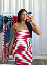 Load image into Gallery viewer, RED STRIPE DRESS
