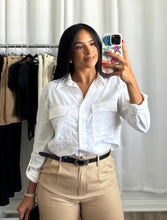 Load image into Gallery viewer, WHITE LINEN SHIRT
