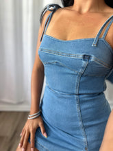 Load image into Gallery viewer, DENIM DRESS/ROMPER
