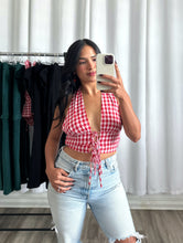 Load image into Gallery viewer, &quot;SWEET GIRL&quot; GINGHAM TOP
