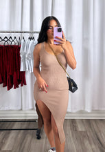 Load image into Gallery viewer, &quot;COFFEE DATE&quot; NUDE DRESS
