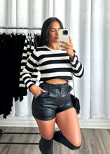 Load image into Gallery viewer, &quot;BLACK &amp; WHITE SWEATER&quot;
