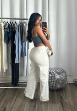 Load image into Gallery viewer, BLUE LEATHER CORSET
