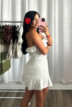 Load image into Gallery viewer, WHITE LINEN SKIRT SET

