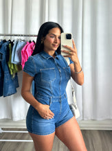 Load image into Gallery viewer, &quot;MARIANA&quot; DENIM ROMPER
