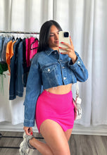 Load image into Gallery viewer, &quot;BERRY&quot; FUCHSIA MINI SKIRT
