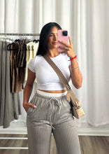 Load image into Gallery viewer, STRIPED BONE PANTS
