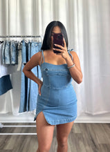 Load image into Gallery viewer, DENIM DRESS/ROMPER
