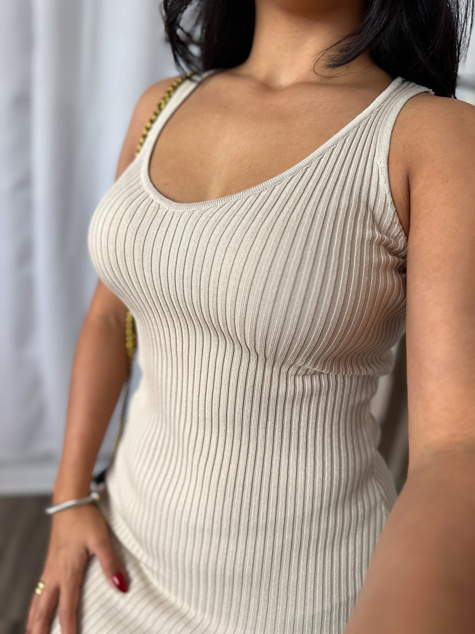 nude dress casual Mes Demoiselles | Marilyn Dress - Nude