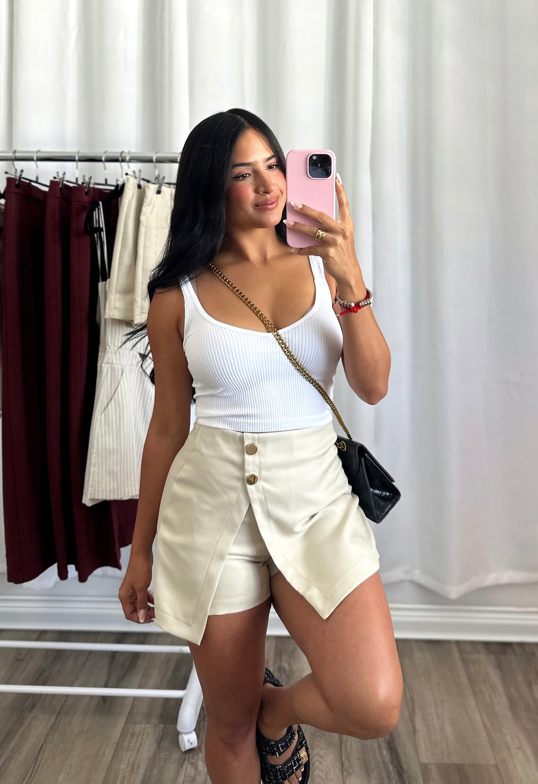 NUDE SKORT