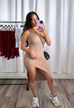 Load image into Gallery viewer, &quot;COFFEE DATE&quot; NUDE DRESS
