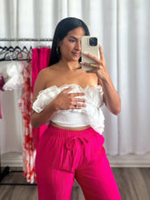 Load image into Gallery viewer, &quot;IBIZA&quot; FUCHSIA LINEN PANTS
