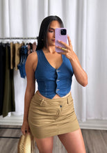 Load image into Gallery viewer, &quot;COWGIRL&quot; NUDE SKIRT (RESTOCK)
