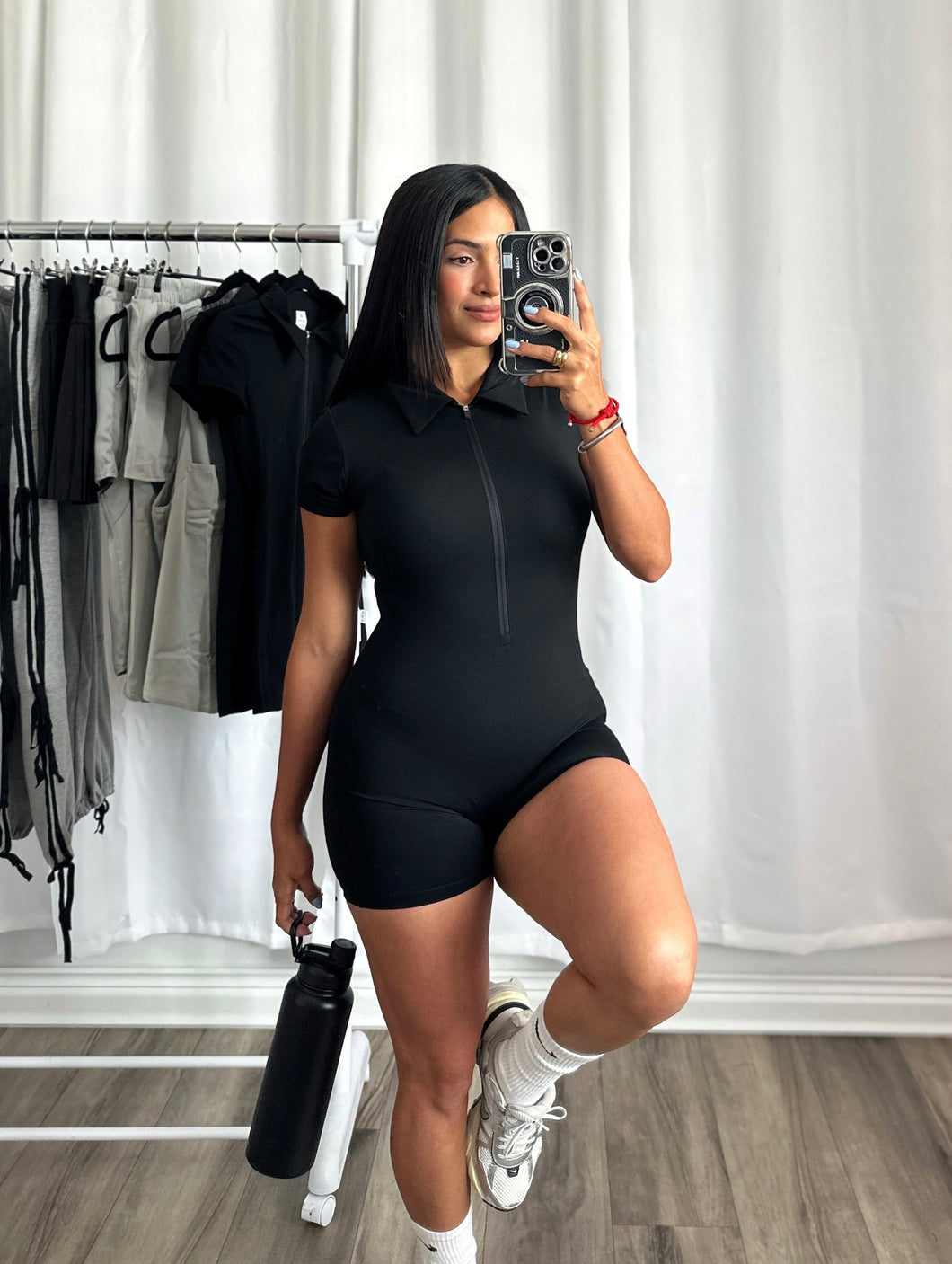 BLACK SPORT ROMPER