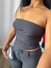 Load image into Gallery viewer, GREY STRIPE PANTS SET
