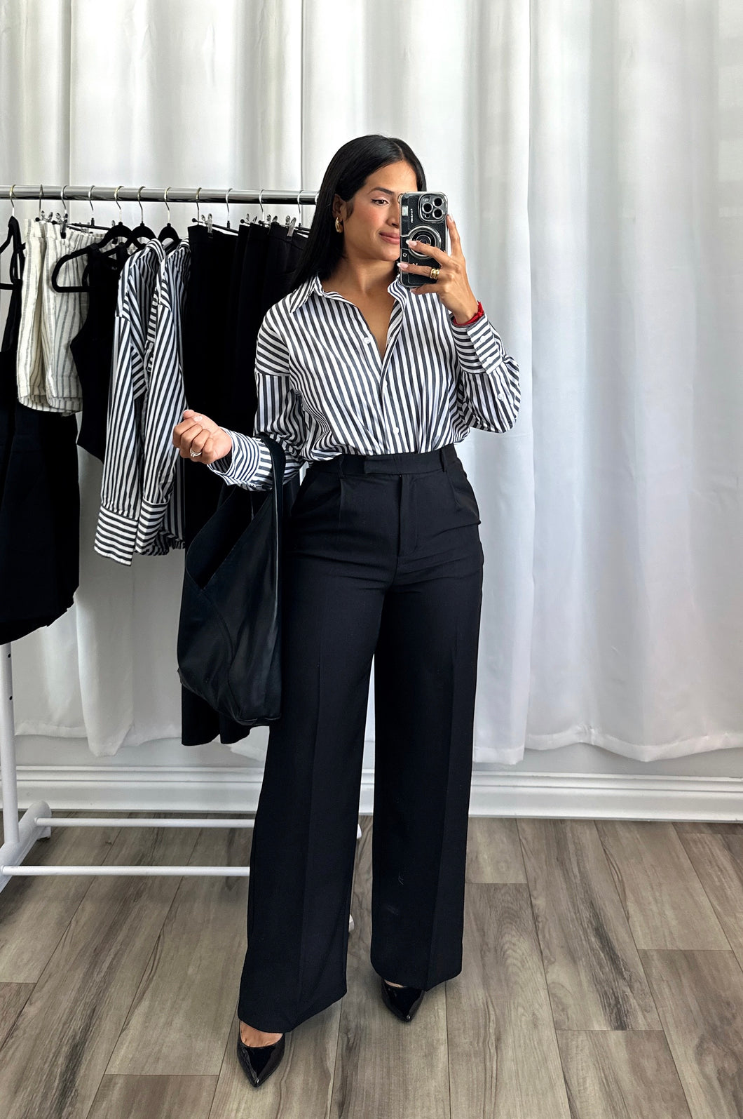 BLACK HIGH WAISTED PANTS
