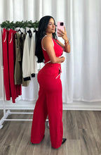 Load image into Gallery viewer, RED HIGH WAISTED PANTS
