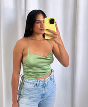 Load image into Gallery viewer, &quot;SATIN&quot; GREEN TOP (SMALL)
