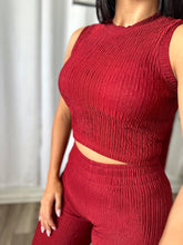 Load image into Gallery viewer, BURGUNDY PANTS SET
