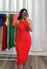 Load image into Gallery viewer, RED CASUAL DRESS
